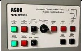 3000 Amp 600347 Volt Asco series 7000 closed transition