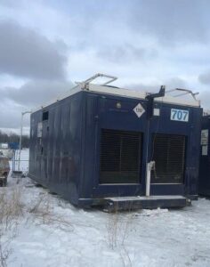 Skidded generator building