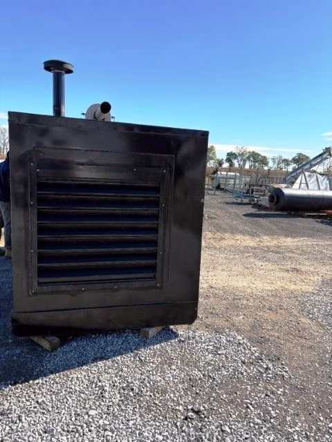 300 KW Generac Diesel Generator Set Enclosure Front