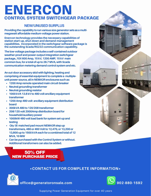 Enercon Switchgear Package Flyer